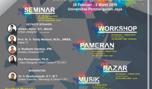 26 Des 2017 - 02 Mar 2018 / Artech - Future Art & Technology for Sustaining Smart Cities