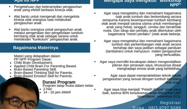 DASAR-DASAR PENGASUHAN ANAK BERBASIS KINERJA OTAK, NeuronesiaLearningCenter / 2-3 November 2019