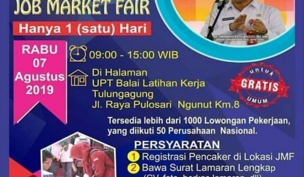 Job Market Fair Tulungagung, 07 Agustus 2019