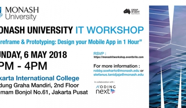 Monash IT Workshop:  Wireframe & Prototyping: Design your Mobile App in 1... / Sun, May 6, 2018