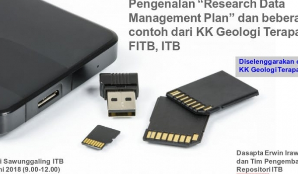 Pengenalan Research Data Management Plan (RDMP) dan beberapa contoh dari KK...  / Thu, June 7, 2018