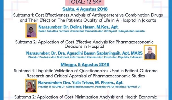 Pharmaceutical Seminar 86 / 04 Agu 2018 - 05 Agu 2018