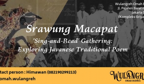 Srawung Macapat - Exploring Javanese Traditional Poem / Fri, August 24, 2018