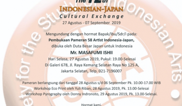 The 12th Indonesian-Japan Cultural Exchange / 27 Agustus - 7 September 2019