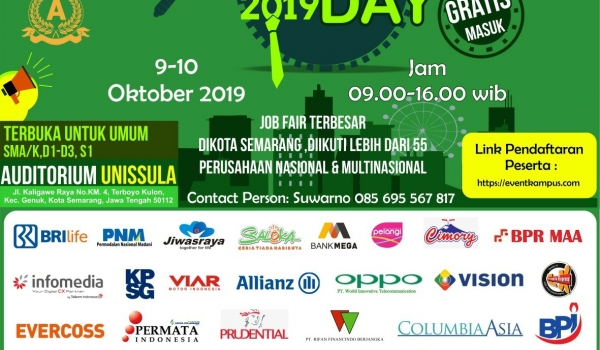 UNISSULA CAREER DAY 2019, 9-10 Oktober 2019